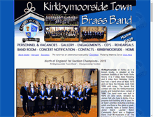 Tablet Screenshot of kirkbyband.co.uk